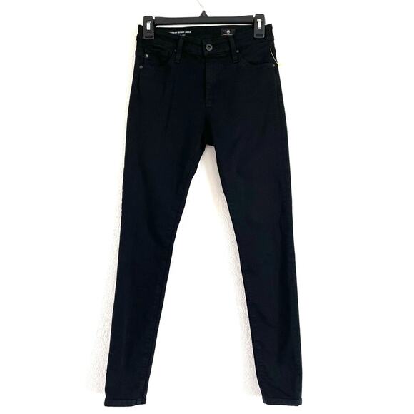 AG The Farrah High Waist Ankle Skinny Jeans Black - Picture 2 of 14